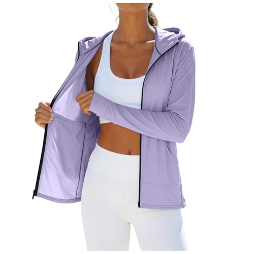Veste de sport ample respirante UPF 50+ anti-UV pour femme active