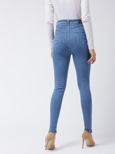 Image of Miss Chase Women's Skinny High Rise Cropped Stretchable Denim Jeans
