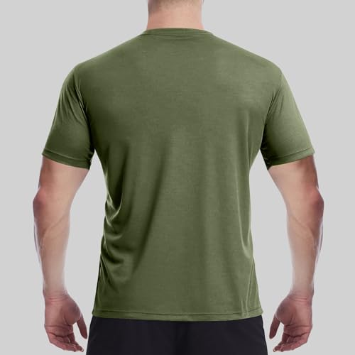 Men's Short Sleeve T-Shirt Summer Casual Quick Dry Rash Guard Shirt Stylish Crewneck Athletic Running Swim Tee Tops3