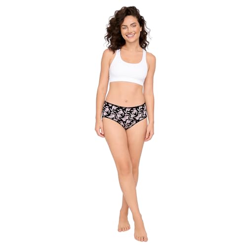 Image of juliet Cotton Hipster Premium Panties Set of 5 Full Coverage Stretchable Fabric