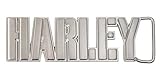 Harley-Davidson Men's Harley Block Iron Belt Buckle - Antique Silver Finish