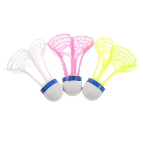 BCOATH Badminton Training Birdie 6 Pack Nylon Shuttlecocks Windproof Rebound for Indoor/
