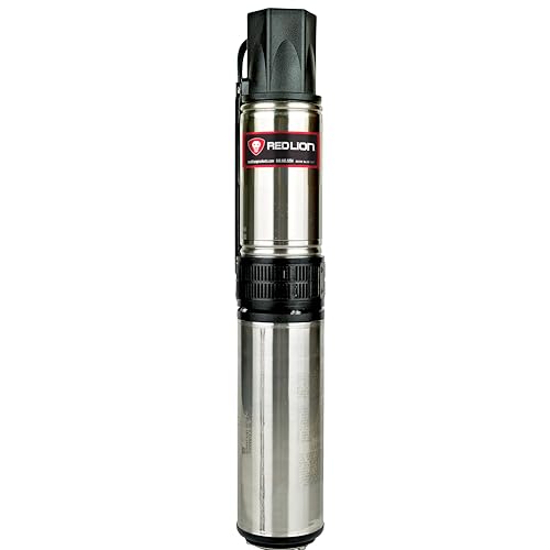 Red Lion RL12G07-2W2V 4-inch Submersible Deep Well Pump, 3/4 HP, 12 GPM 2-Wire, 230 Volts, Steel, 14942403