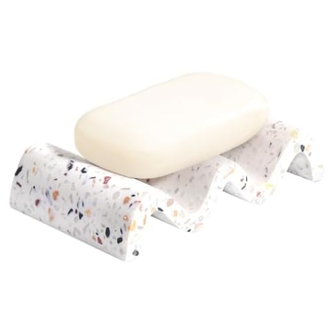 Luxspire Resin Marble Soap Dish Holder Cover
