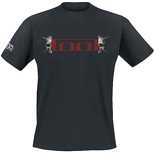 Tool Skull Spikes Männer T-Shirt schwarz L 100% Baumwolle Band-Merch, Bands, Totenköpfe