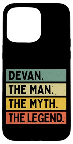 Devan The Man The Myth The Legend �ʔ������� �J�X�^�}�C�Y�� �X�}�z�P�[�X iPhone 15 Pro Max �p
