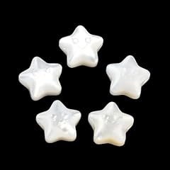 White Shell Star Beads_10 pcs