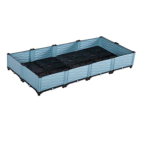 LSK Caja de Plantación Plástico Rectangular Planta Contenedor Vegetal Flor Floral Plantación Caja Elevada Jardín Cama Auto-regadera (Size : 160 * 80 * 26 * 18cm)