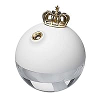 Amazon.co.jp: 小型加湿器 卓上 加湿器 クラウン加湿器 320ml USB加湿