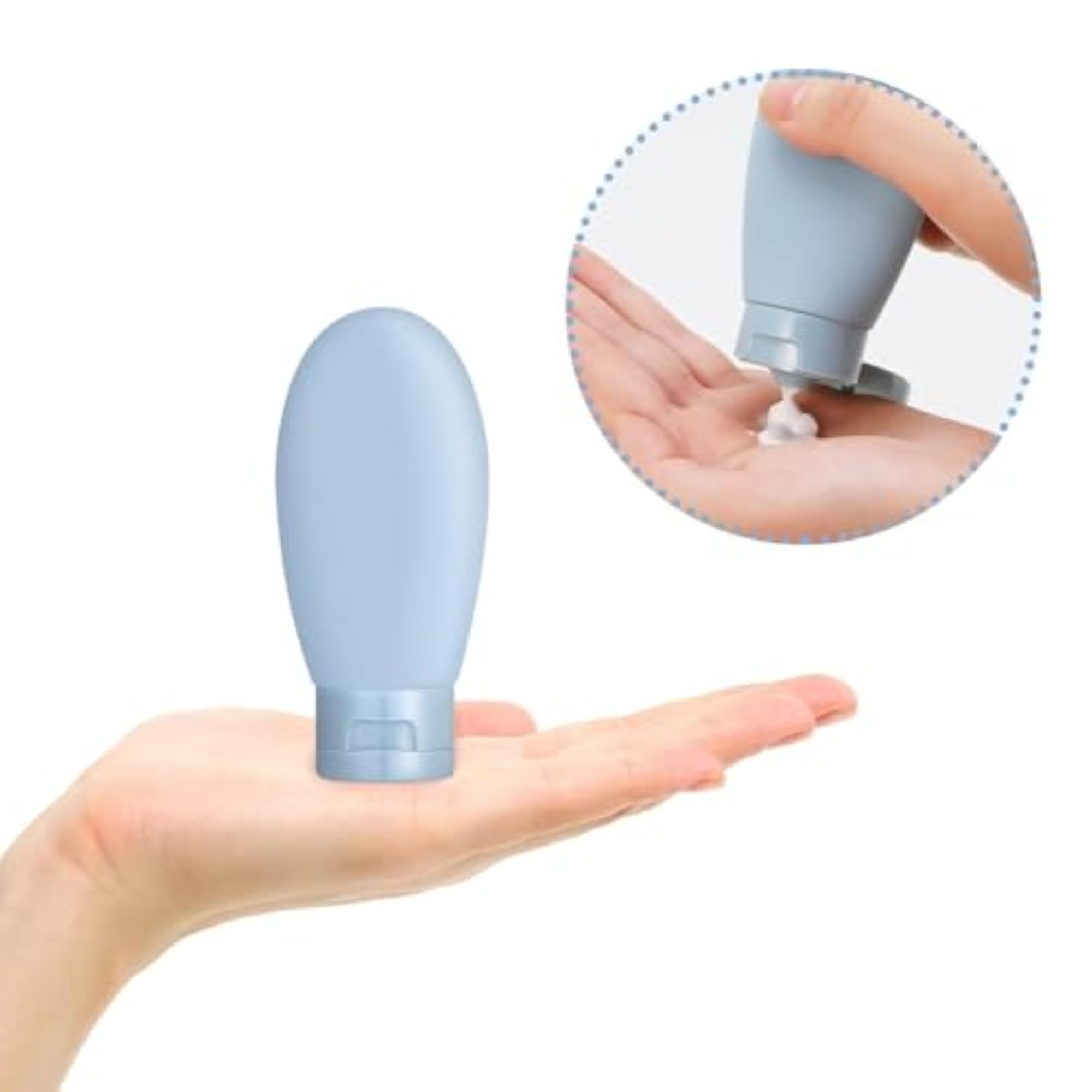 Refillable Travel Bottles for Toiletries Leak Proof Squeeze Kit 60ml