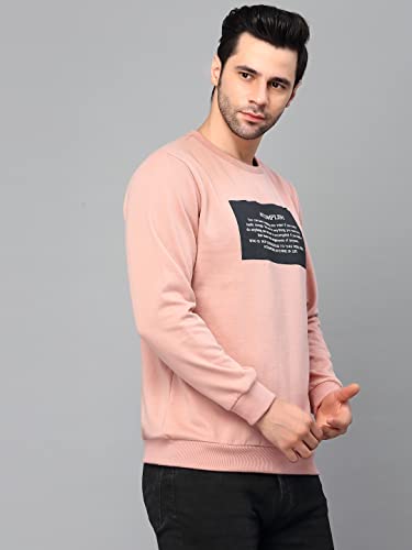 Image of Rigo Fleece Printed Round Neck Sweatshirt for Men | Full Sleeves Sweatshirt for Men | Casual Wear & Stylish Sweatshirts for Men