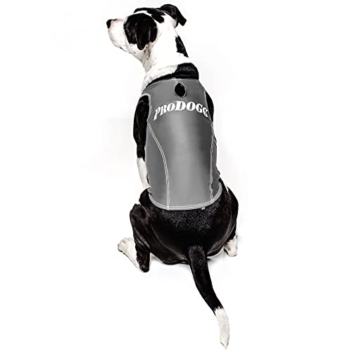 ProDOGG Unisex Sleeveless Compression Calming & Anti-Anxiety Shirt Grey LG One Size