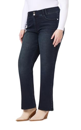 Image of WallFlower Luscious Curvy Bootcut Jeans for Women, Mid-Rise Insta Stretch Denim, Size-Inclusive Juniors Jeans
