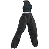 F Fityle Pantalones Cargo a Escala , Juguete Negro, Regalos,