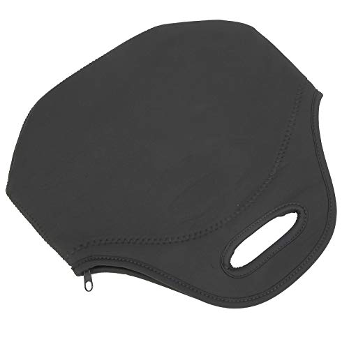Zipper Design Large Neoprene Insulated Lunch Bag, Lunch Tote, Camping School for Picnic Men Women Adults Kids Office(Pure black) - Image 3