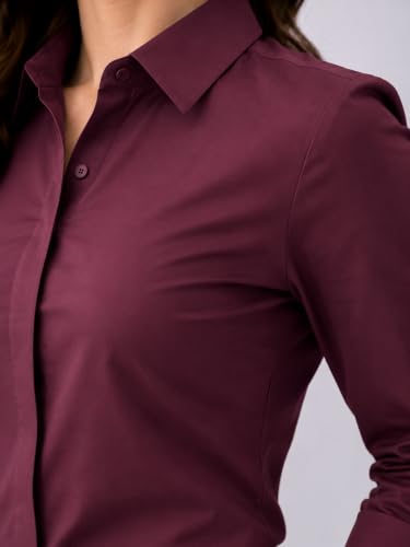 Image of Womens Formal Shirt for Office Wear | Soft Fabric Smart Fit Professional Shirt for Work, Meetings, Corporate & Business Style