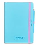 Mitama Agenda Giornaliera 2026 Verde Menta 15x21 cm, copertina rigida, carta FSC, chiusura elastico, matita inclusa, Per ragazzi e adulti, Scuola, Ufficio e tempo libero