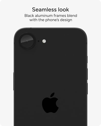 Image of ZAGG Glass Elite Anti-Reflective Camera Lens Protector for iPhone 17e / 16e - Anti-Glare Technology, Maximum Impact & Scratch Resistance, Smudge-Free Surface, Recycled Materials