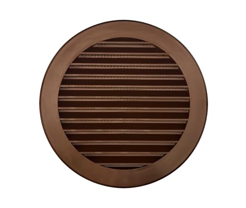 H&C VENT Rejilla Ventilación 125mm de Plástico │ Extractor de Baño Cocina │ Rejilla Aire Acondicionado Conductos Pared Techo Ventilador HVAC Tubo PVC │ Cubiertas de Ventilacion Redonda con Mosquitera