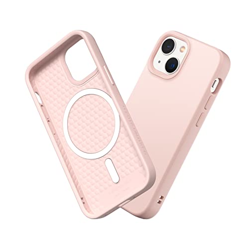 Coque iPhone 13 Mini RhinoShield SolidSuit Magsafe Rose Poudré