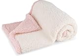 Graco Ultra-Soft and Luxurious Baby Blanket | 30x40 inch | Double Sided Sherpa with Sherpa Backing
