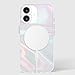 Case-Mate Soap Bubble iPhone 16 Case [Compatible with MagSafe] - Stylish Phone Case with 12ft Drop Protection - Premium Magnetic Cover for iPhone 16 - Iridescent