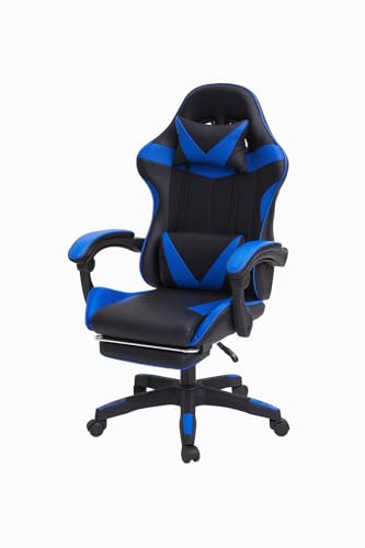 Generico Sedia Gaming Ergonomica con Poggiapiedi Estraibile,...