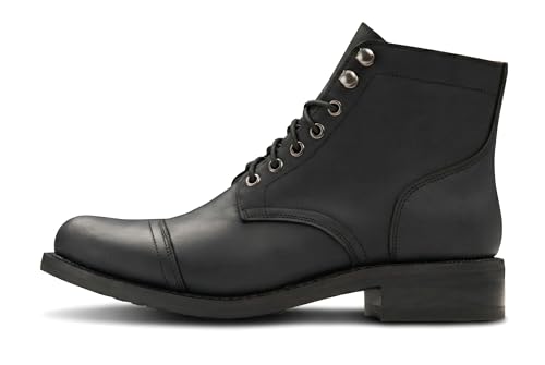 Image of SUREWAY Men's 6 inch Mid-Top Work Boot | Genuine Leather, Classic Chukka Boots, Lace-Up Ankle Boot