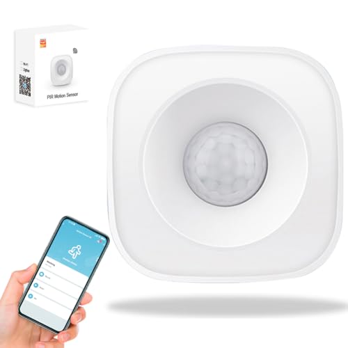 Smart Motion Sensor,WiFi/ZigBee PIR Motion Sensor Wireless Infrared Detector Security Burglar Alarm Tuya/Smart Life APP Control Compatible (WiFi Version)
