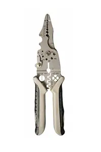 Gopendra 9-in-1 Multifunctional Stainless Steel Wire Puller Plier | Cable Looping | Splitting | Cutting Pliers | Multi-Purpose Electrical Stripping Tool Wire Stripper & Crimping Tool | for Electrician
