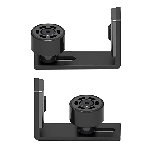 ETIASQSA Einstellbar Bodenführung Wand/Tür Unterseite Schiebetür Bodenführung Unten Holz Klassisches Doppelrad