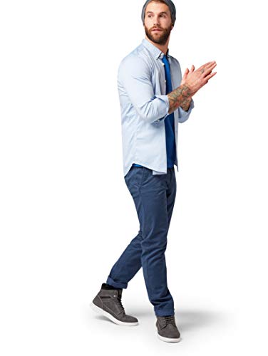TOM TAILOR Herren 1008320 Slim Fit Hemd Aus Baumwolle, 15837 - Light Blue Oxford, XXL EU – Ansicht 4