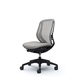 オカムラ オフィスチェア 完成品 組立不要 シルフィ― ローバック メッシュ 肘無し 樹脂脚 ブラックフレーム C631XR-FMR3 ライトグレー