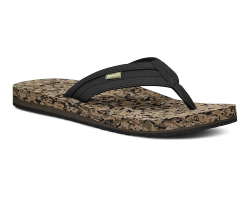 Image of Sanuk Mens Ziggy ST | Flip Flops for Men | Mens Sandals | Beach Sandals | Water Friendly & Lightweight | Comfort Footbed