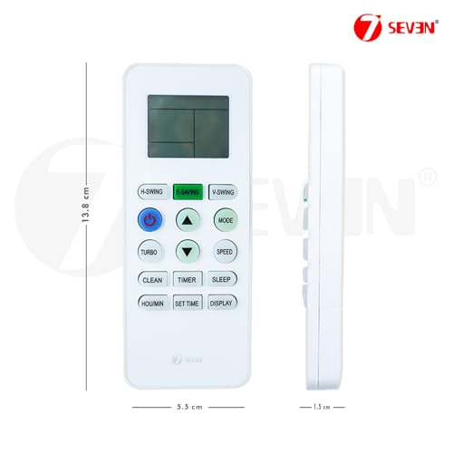 Image of 7SEVEN Compatible of Godrej Ac Remote Original Model 223A 433kHz Suitable for 1 1.5 2 Ton Split Air Conditioner 15 Keys Ensure Each Key Match and Genuine Remotes Replicate Exactly