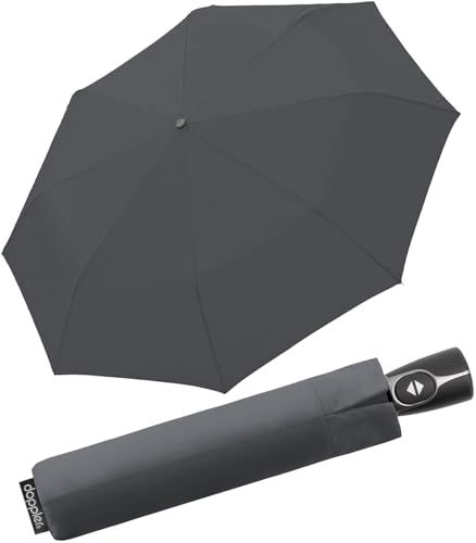 Doppler Fiber Magic - Windproof Automatic Pocket Umbrella - Grey