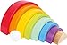 Produktbild Small Foot Holzbausteine Großer Regenbogen aus Holz, Stapelspiel für Feinmotorik, ab 12 Monaten, 6969 Toys, Bunt