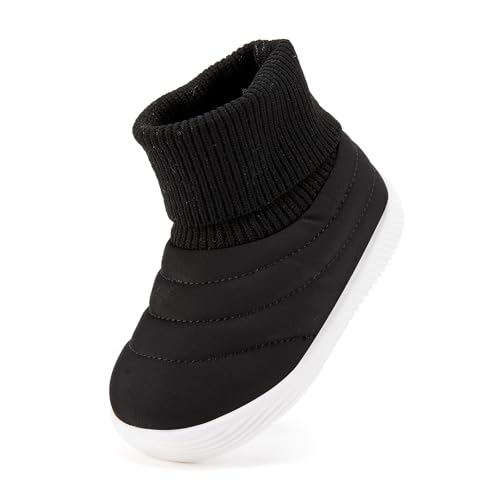 BMCiTYBM Baby Boy Girl Snow Boots Infant Warm Winter Booties Slip On Lightweight Outdoor Indoor Sock Shoes for First Walkers 6 9 12 18 24 Months3