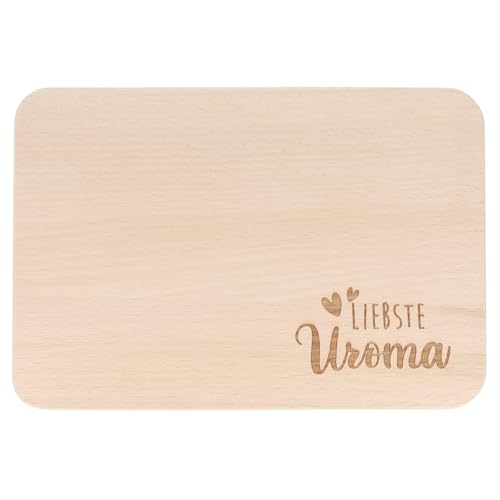Spruchreif Frühstücksbrettchen Uroma Brotzeitbrett mit Gravur Geschenke für Urgroßeltern Geschenk Uroma Muttertag
