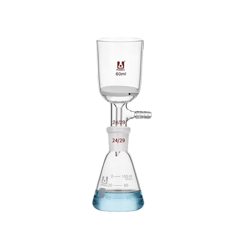 Appareil de filtre à vide 50/100/250/500/1000/2000ml, équipement de laboratoire, flacon filtrant G3, équipement de noyau de sable, entonnoir de Filtration par aspiration(Black)