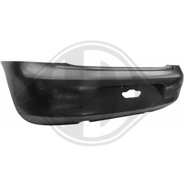 DIEDERICHS 2235055 Heckstoßstange Stoßfänger Hinten Kompatibel mit VW Fox Schrägheck 5Z1, 5Z3, 5Z4