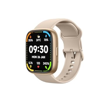 Bettdow SmartWatch, relogio smartwatch com Ecrã tátil e Alexa, à prova d'água IP68, relogio smartwatch feminino e masculino, com modo esportivo e recebimento de notificações (rosa)