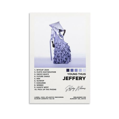 DaociErHao Jeffery By Young Thug Canvas Poster Bedroom Decor Office Room Decor Gift Unframe-style 12x18inch(30x45cm)