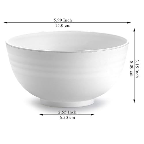 Kyraton Plastic Cereal Bowls 8 Pieces - Image 2