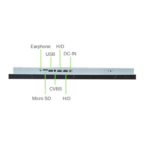 Image of VSDISPLAY 29'' 1920x540 Long Stretched Bar Monitor H /D /USB /Micro SD Input | Supports USB Auto-Play,Digital Signage Advertising Display for Shelf Edge,Supermarket,Retail