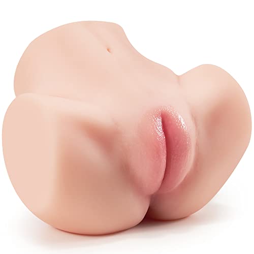 Image of Pocket Pussy Male Masturbator Sex Toy-Goyha Sex Doll with Tight Labia, 2 Hole Realistic Sex Doll with Strong Suction Channel, 4.5 LB Adult Male Sex Toy for Men Masturbation
