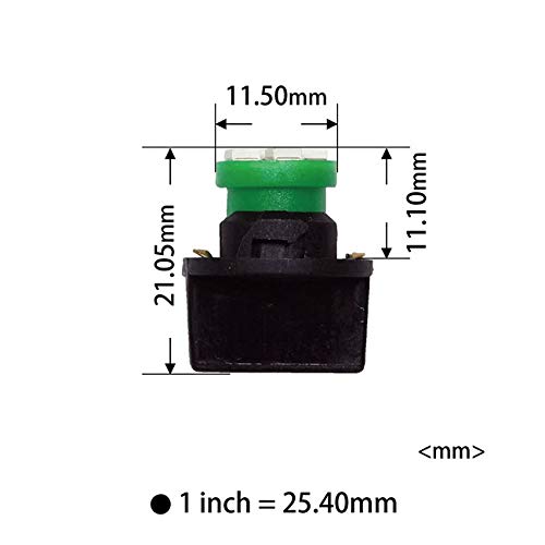 PA LED 10x T10 168 194 Led luz instrumental 12V azul hielo miniatura 6