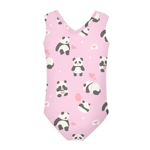 Image of Cartoon Pattern Kids Girls Bathing Suits One Piece Swimsuit Soft & Quick Dry, 5-14Years