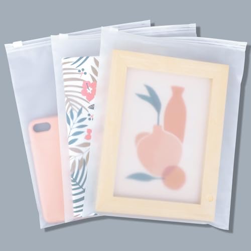 Svaldo Swimsuit Bags, 25 Pack 8x10 inch Shirt Bags for Small Business, Plastic Bags for Clothes, Bikini, Underwear, Makeups, Resealable Ziplock Packaging Bags, Storage Bags with Zipper, 3 Mil