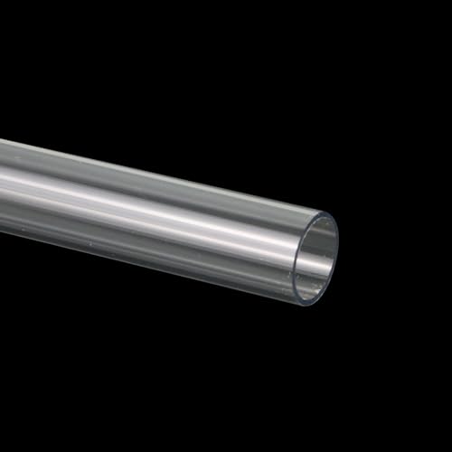 Image of Oedema 5pcs Clear Rigid Tubing Plastic Pipe Polycarbonate Tube 13mm /0.51 inch ID x 55mm /0.59 inch OD x 300mm /11.81 inch